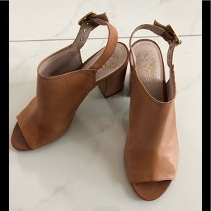 Vince Camuto block heeled mules size 7.5 Brianny